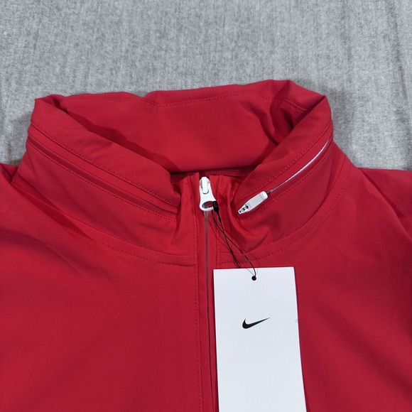 Nike Pullover Jacket Mens‎ Medium Coaches Hooded 1/4 Zip Golf FJ9548-657 Swoosh - Picture 3 of 14